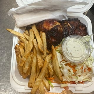 1/2 Chicken W/ Two Sides