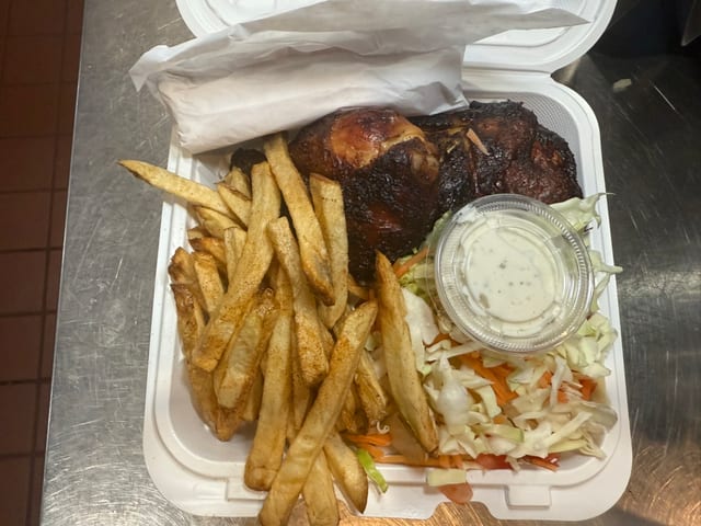 1/2 Chicken W/ Two Sides.