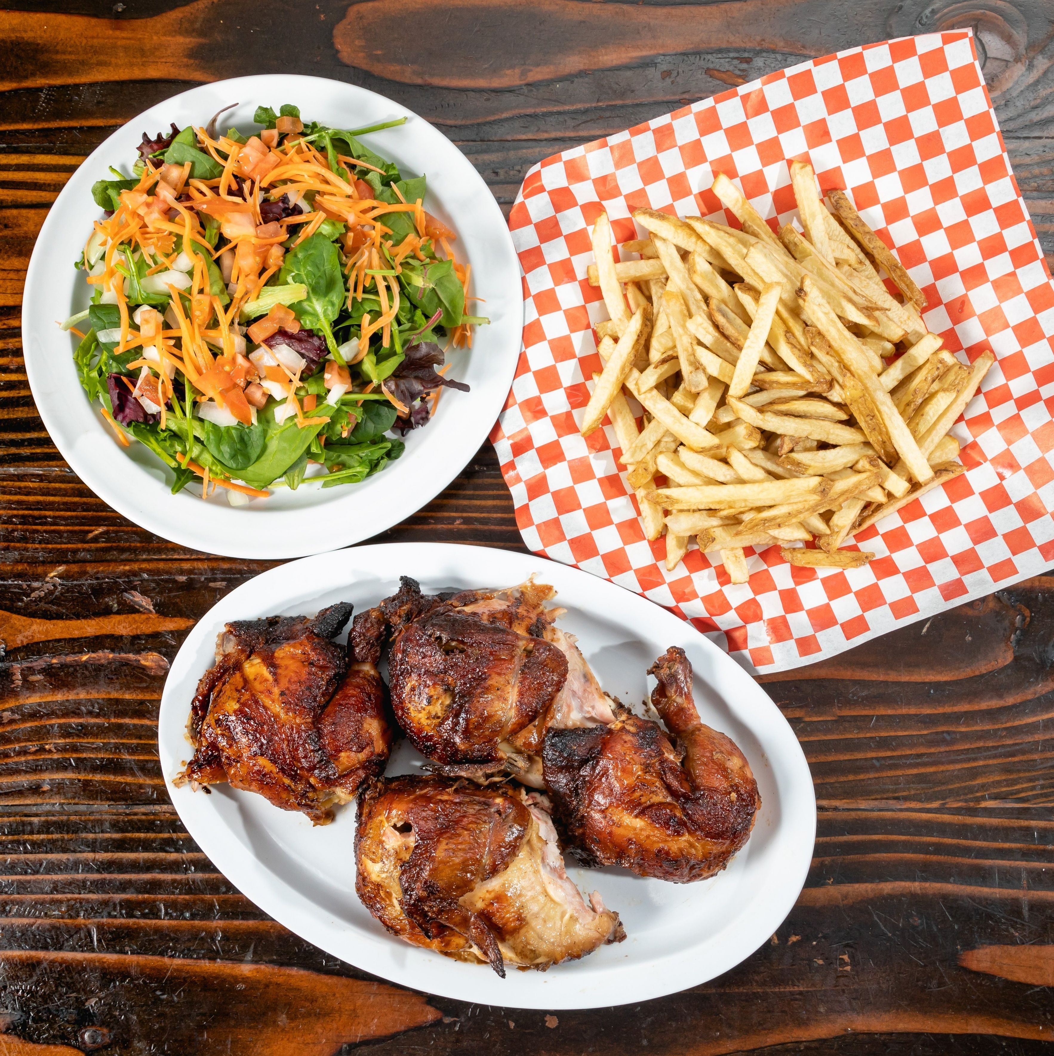 1 Whole Chicken, Two Large Sides Special.